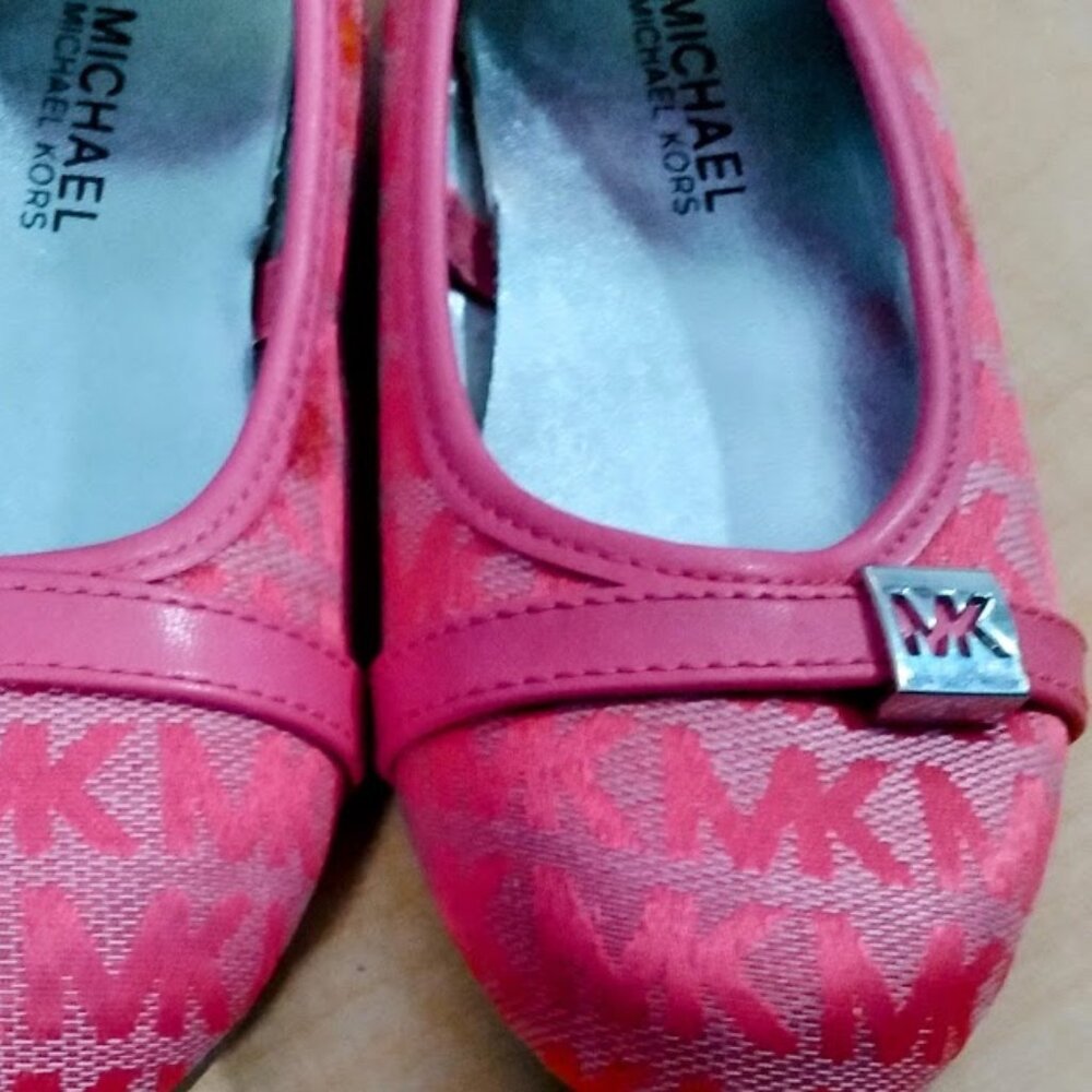 MICHAEL Michael Kors Girls Fuschia Pink Flats size 9 - Picture 6 of 9